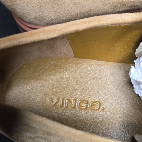 Women's Tan Suede Loafers - Picture 6 of 8